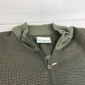 Patchington - Men's Lightweight Zip-up green/black check Jacket.